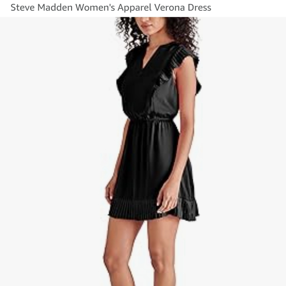 Steve madden Verona black dress new - Picture 6 of 7